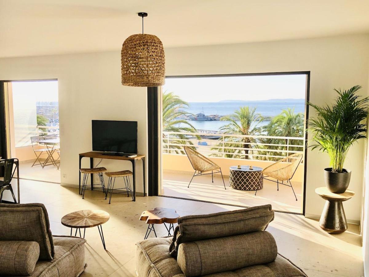 Appartement T3 Lumineux Traversant Totalement Neuf En Face De La Plage Front De Mer Vue Sur Les Iles Vue Mer Panoramique Assuree Residence De La Plage Centre Ville Du Lavandou 3Eme Etage Avec Ascenseur Appartement T3 Le Lavandou Exterior photo